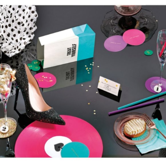 kate spade gold dot place cards new in box - Picture 2 of 10